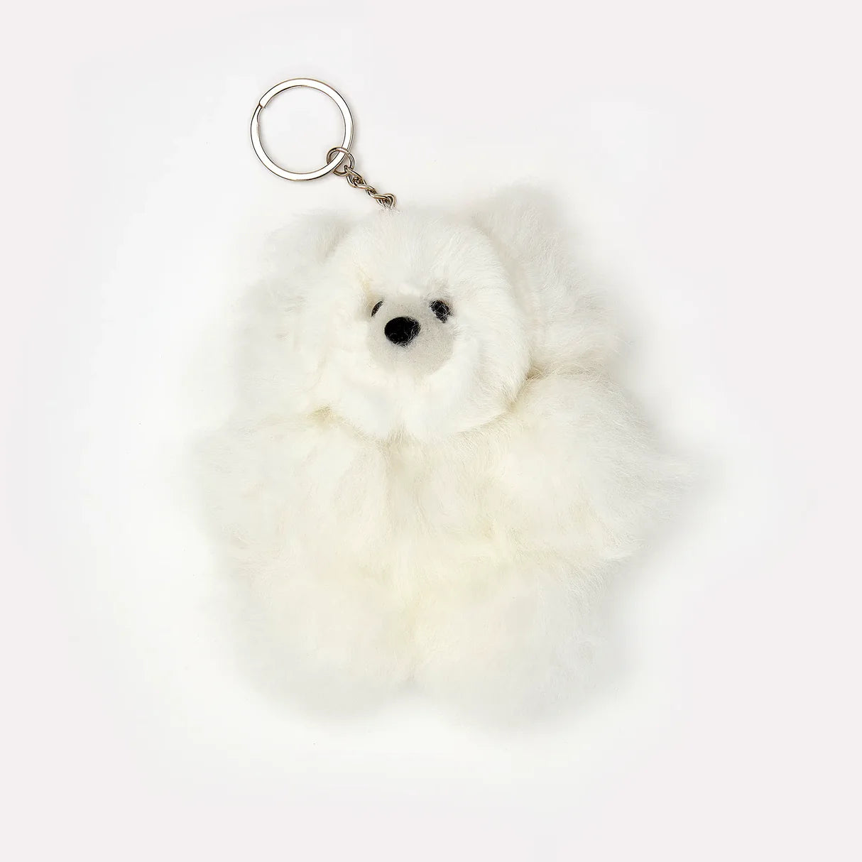 Alpaca Fur Bear Lyklakippa