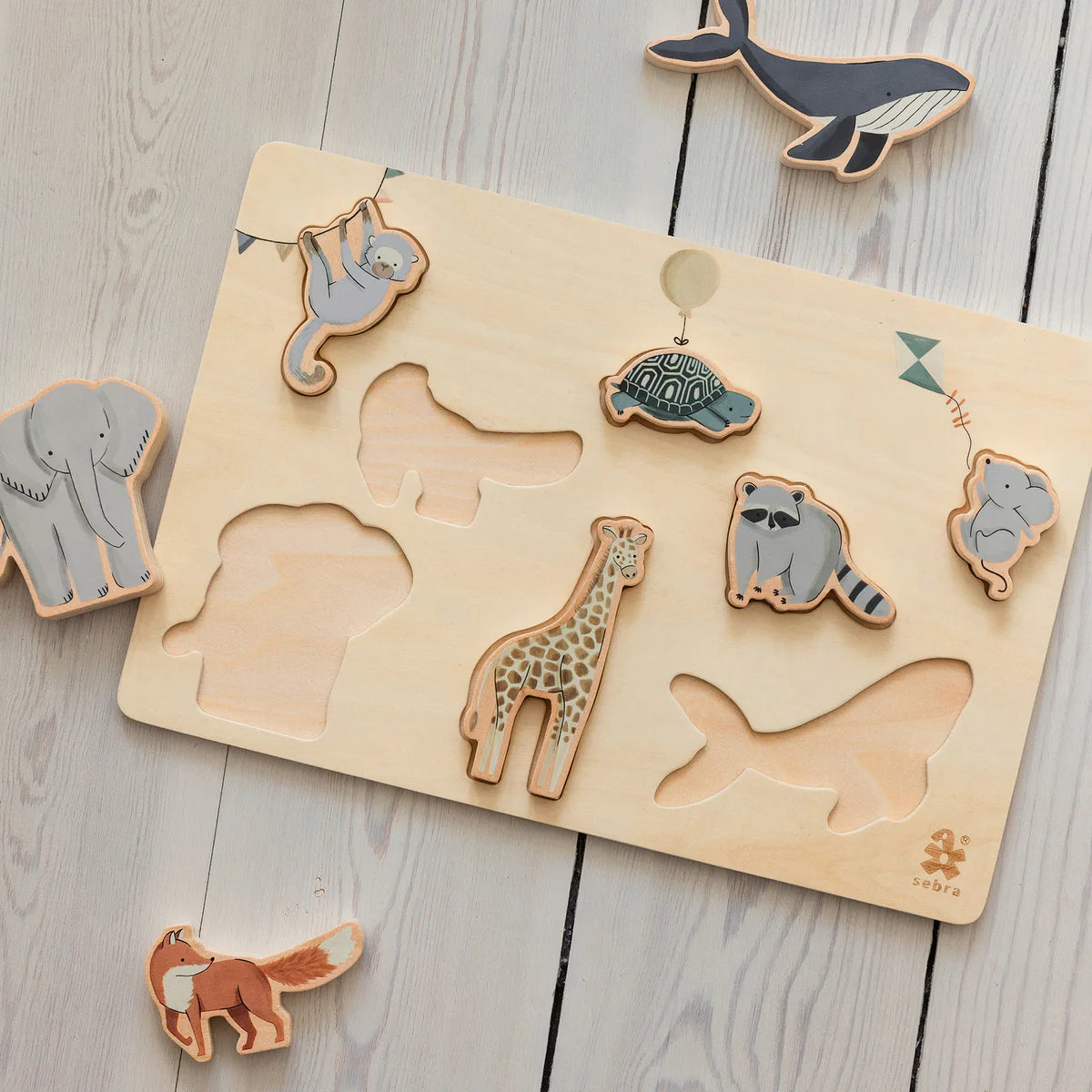 Wooden chunky puzzle, World of Sebra