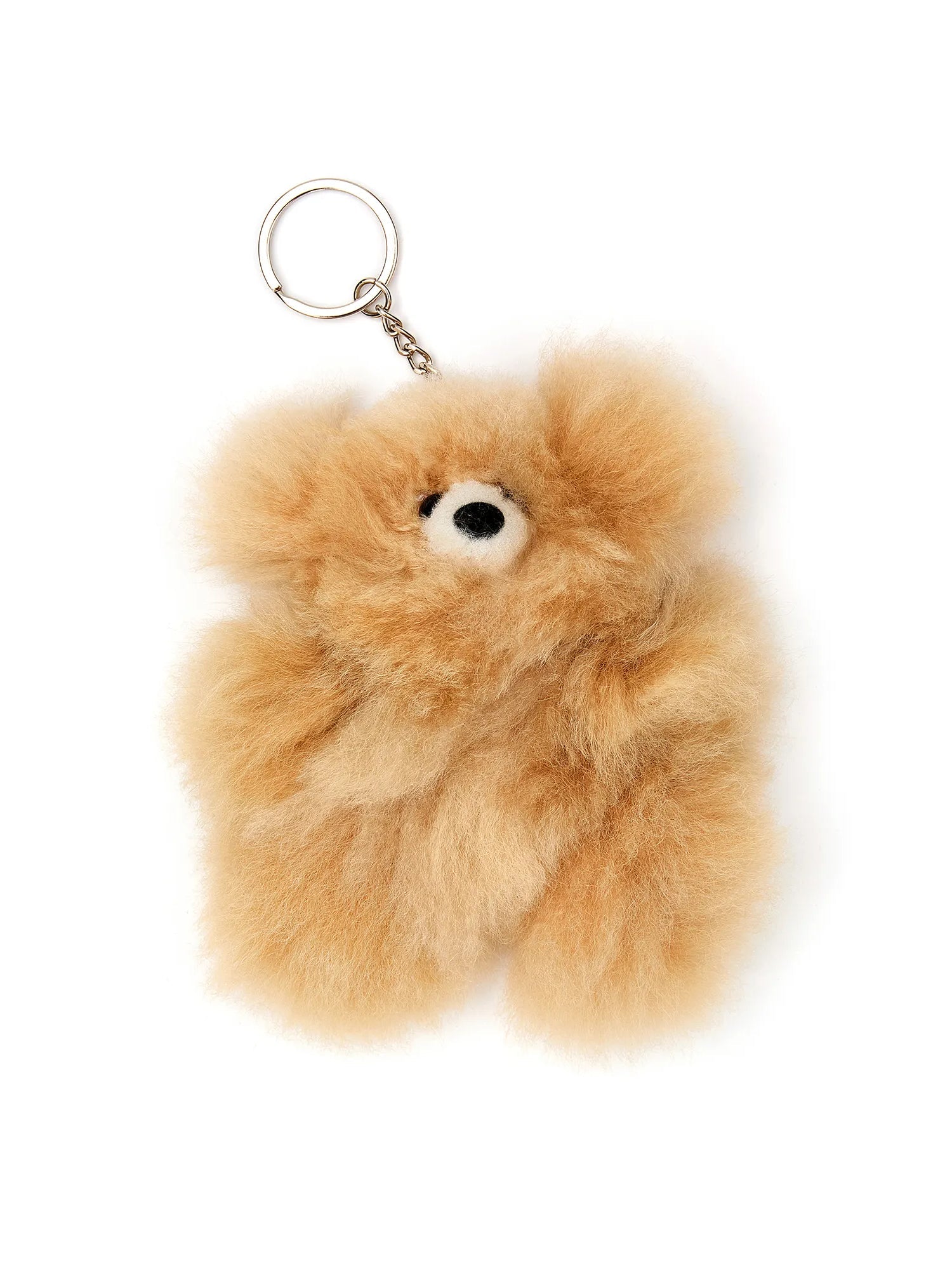 Alpaca Fur Bear Lyklakippa