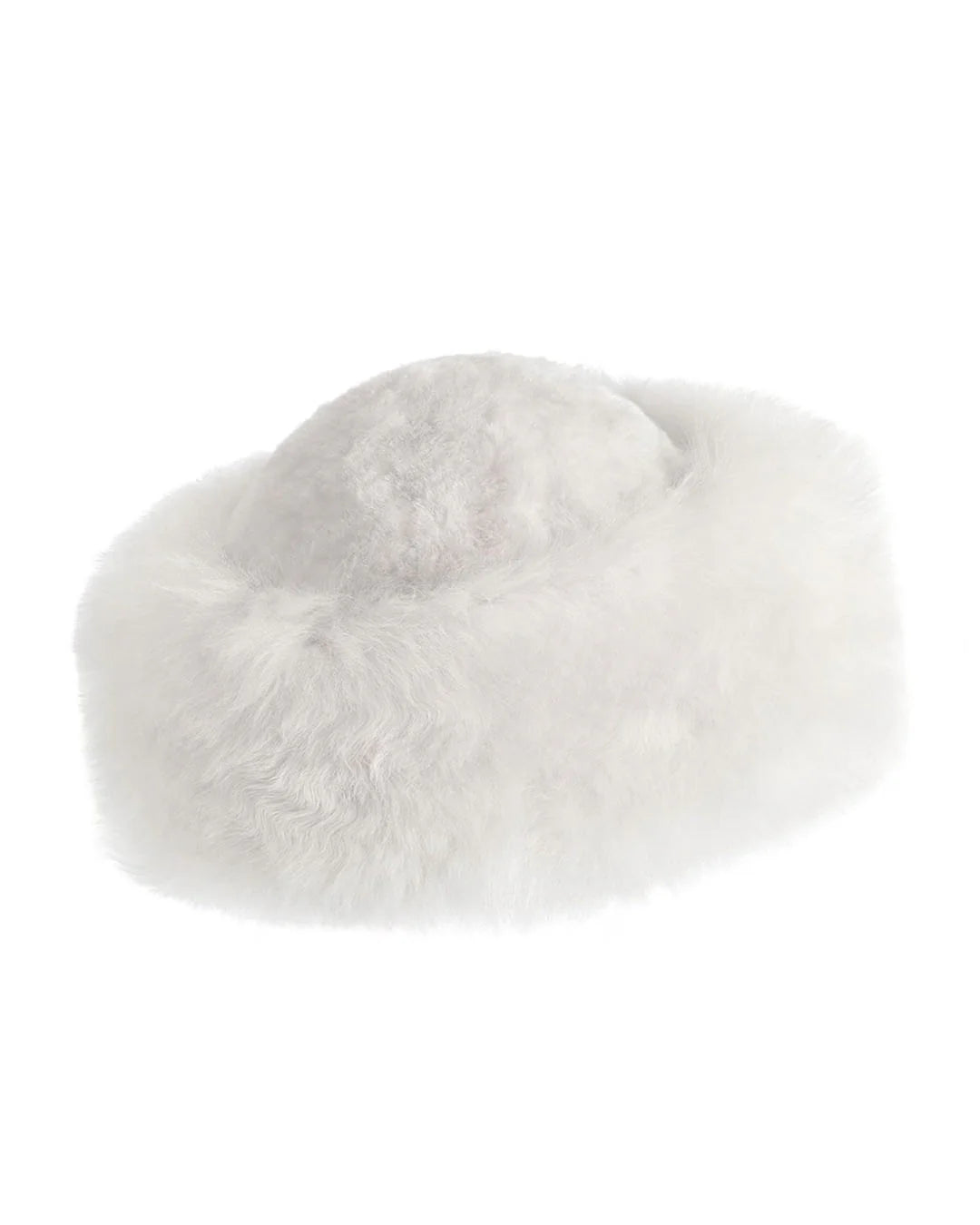 Alpaca Fur Hat - White