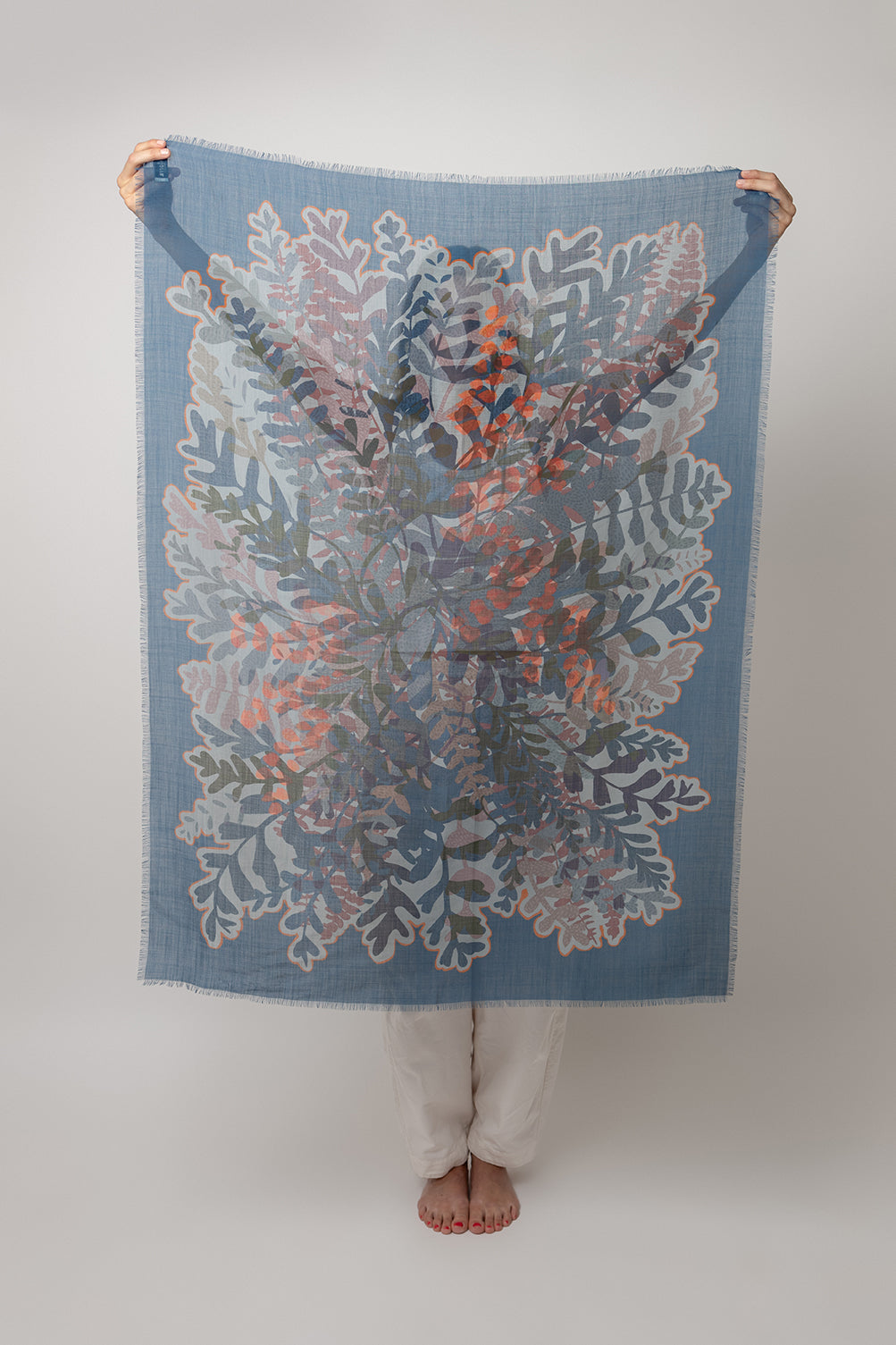 URÐUR WOOL SCARF BLÁ