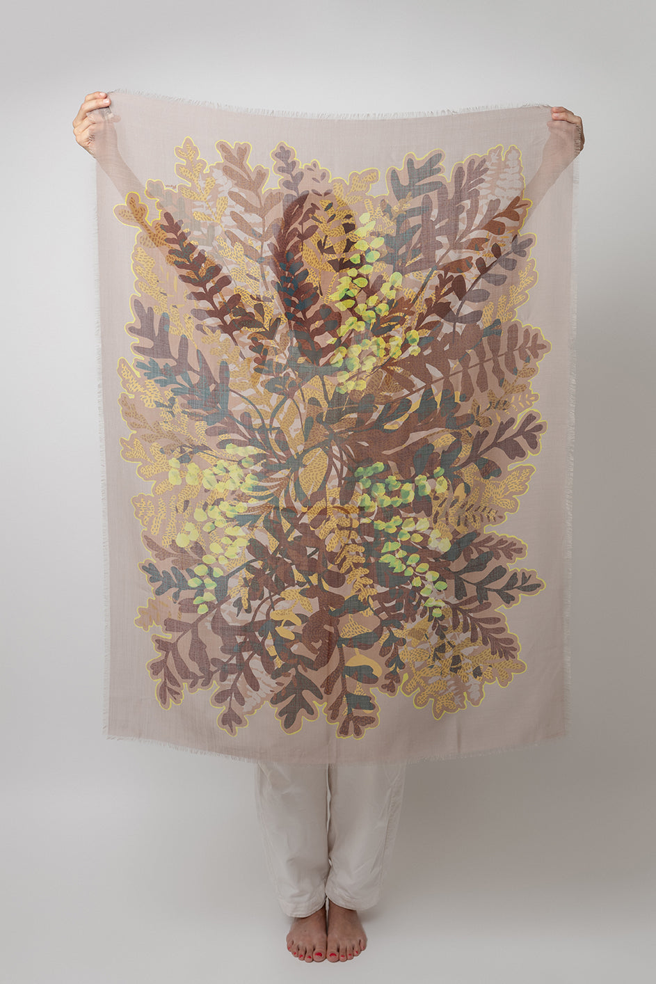 URÐUR WOOL SCARF BLEIK