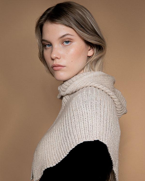 Alpaca Rib Hood - Onyx