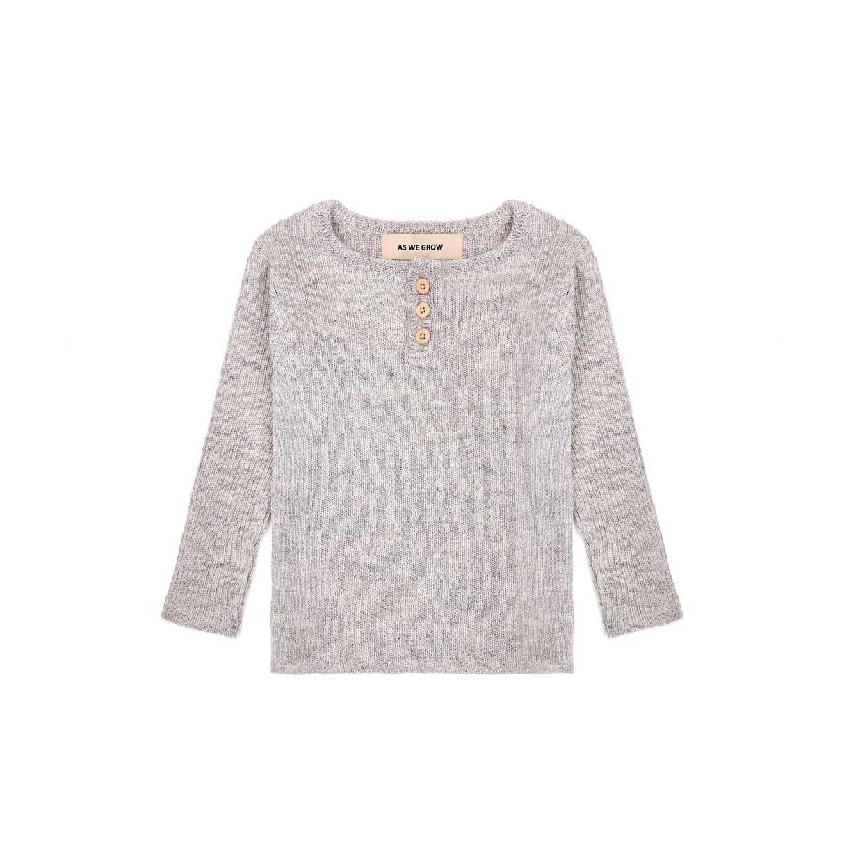 Grandpa Sweater - Pale Grey