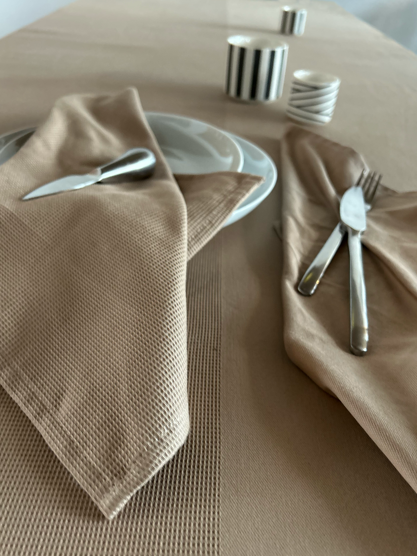 Braut tauservíettur 2pk taupe