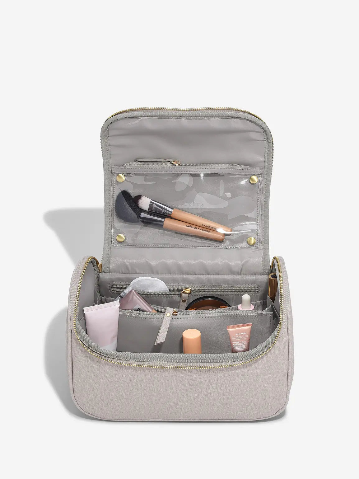 Snyrtitaska - Taupe stór