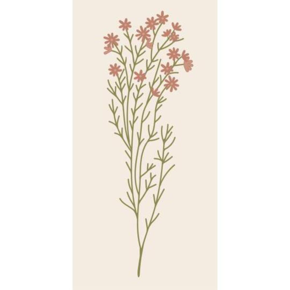 Servíettur – Bleik blóm