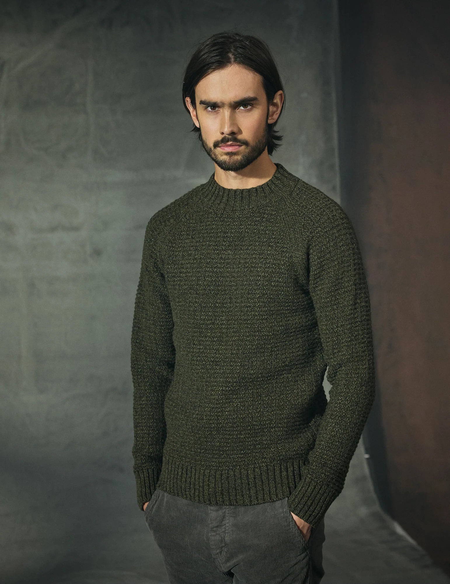 Hamrar - Ólífugræn/tvíd