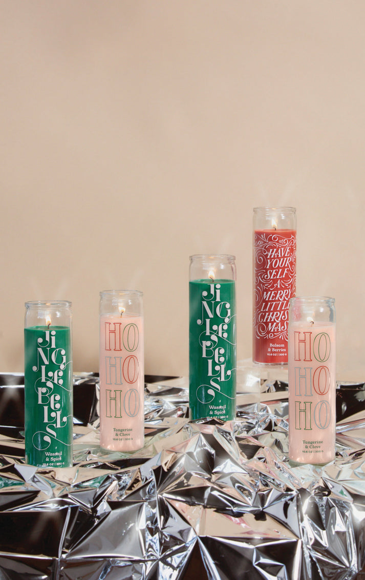 Holiday Spark Candle - Ho Ho Ho - Tangerine & Clove