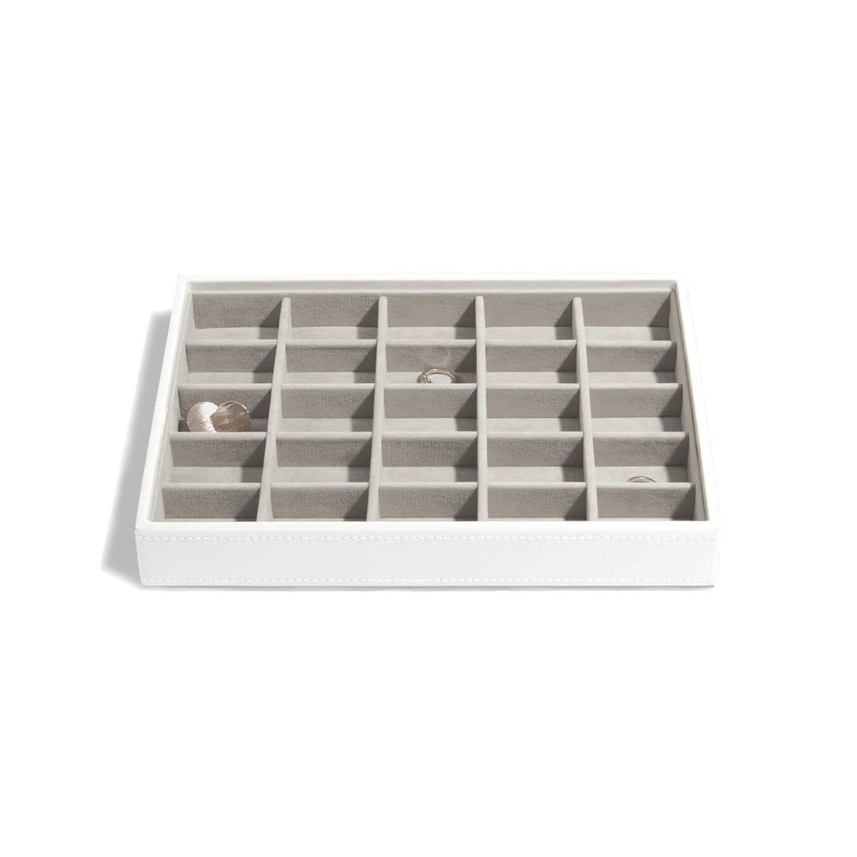 Classic Hvítur - bakki með 25 hólfum