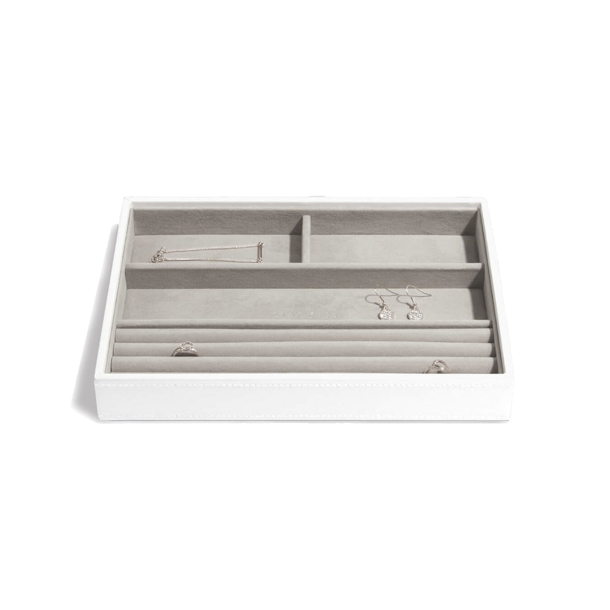 Classic Hvítur - bakki með 4 hólfum