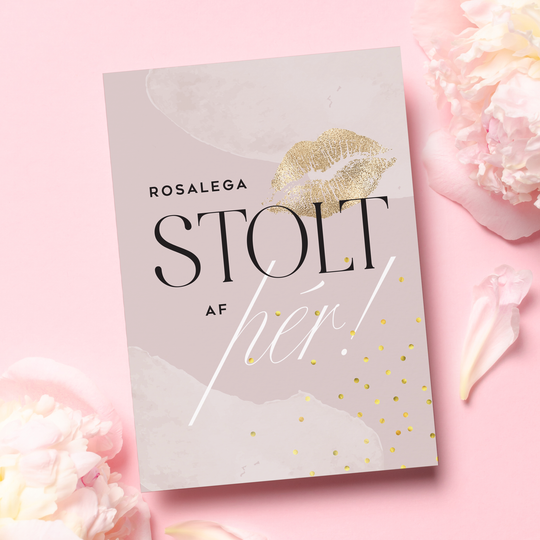 Tækifæriskort- Stolt af þér