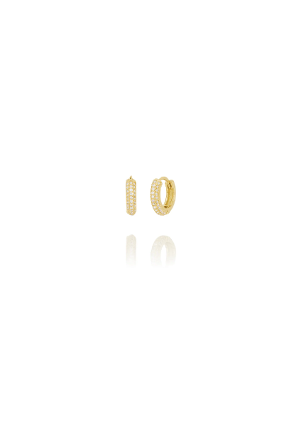 Zircon Hoops Earrings