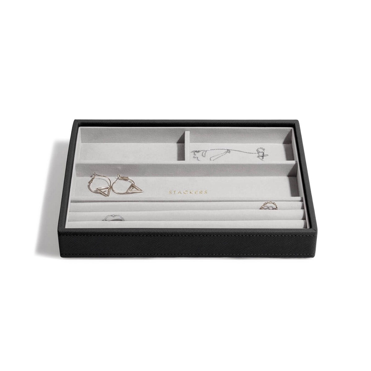 Classic Svartur - bakki með 4 hólfum