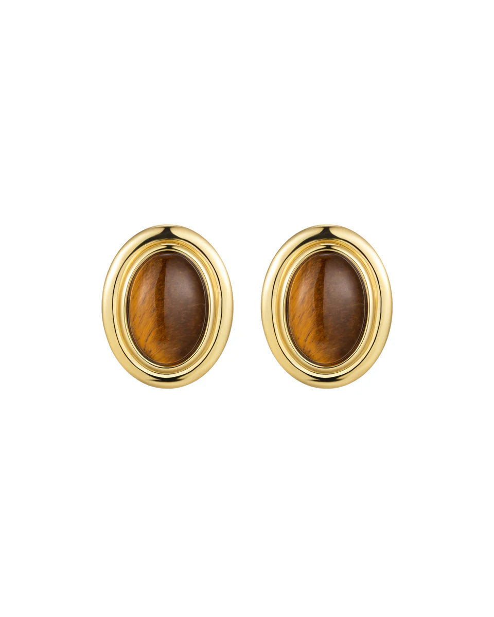 Vintage Frame Gold - Tiger Eye