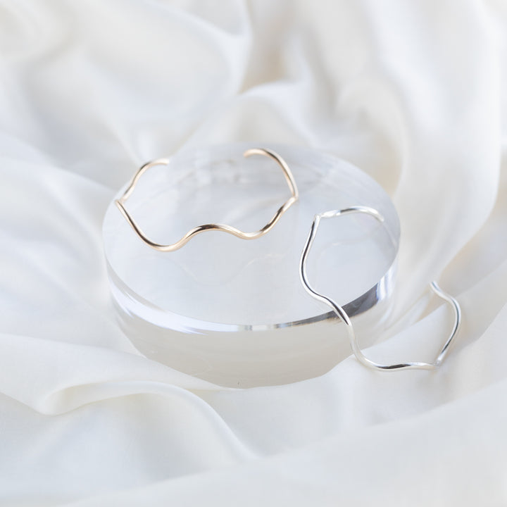 Wave Cuff 14k Gold