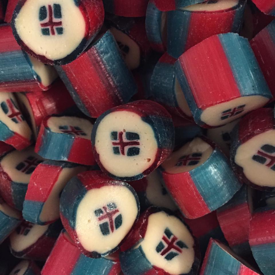 Brjóstsykur - íslenski fáninn