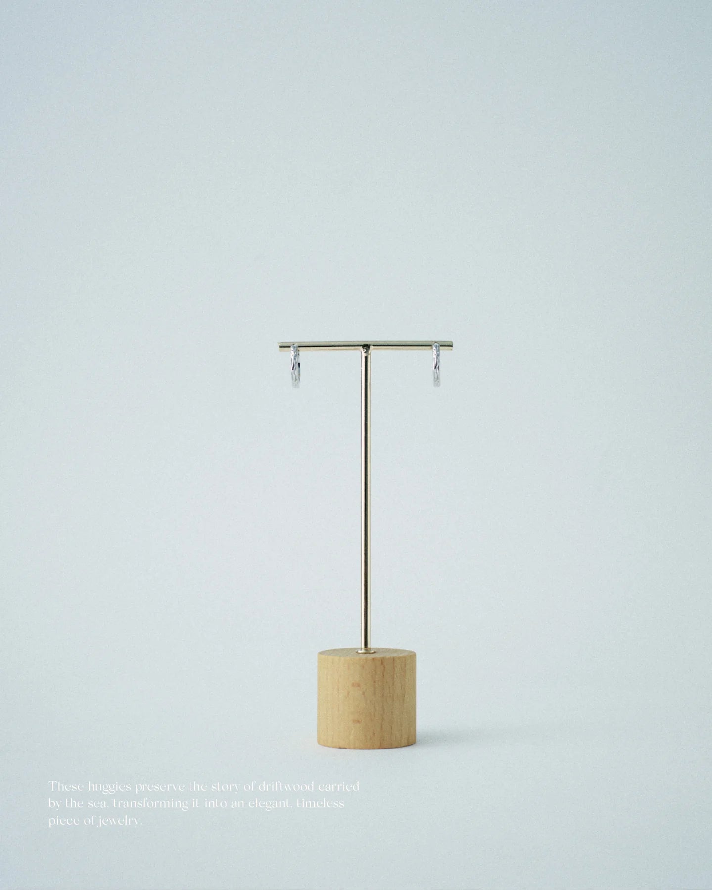 Driftwood Huggies - Silver