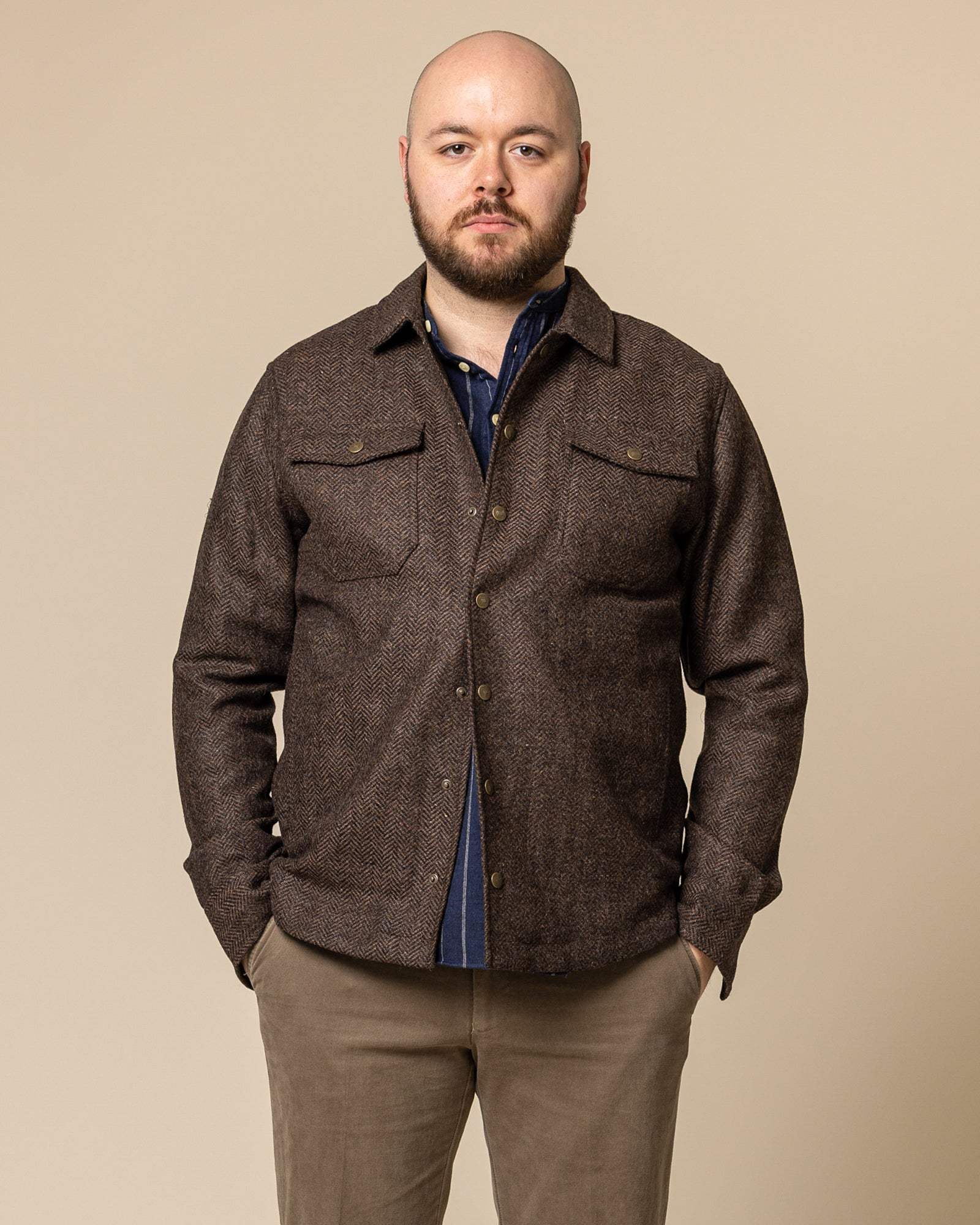 K&S Icelandic Tweed Yfirskyrta - Fjárhirðirinn - Móri