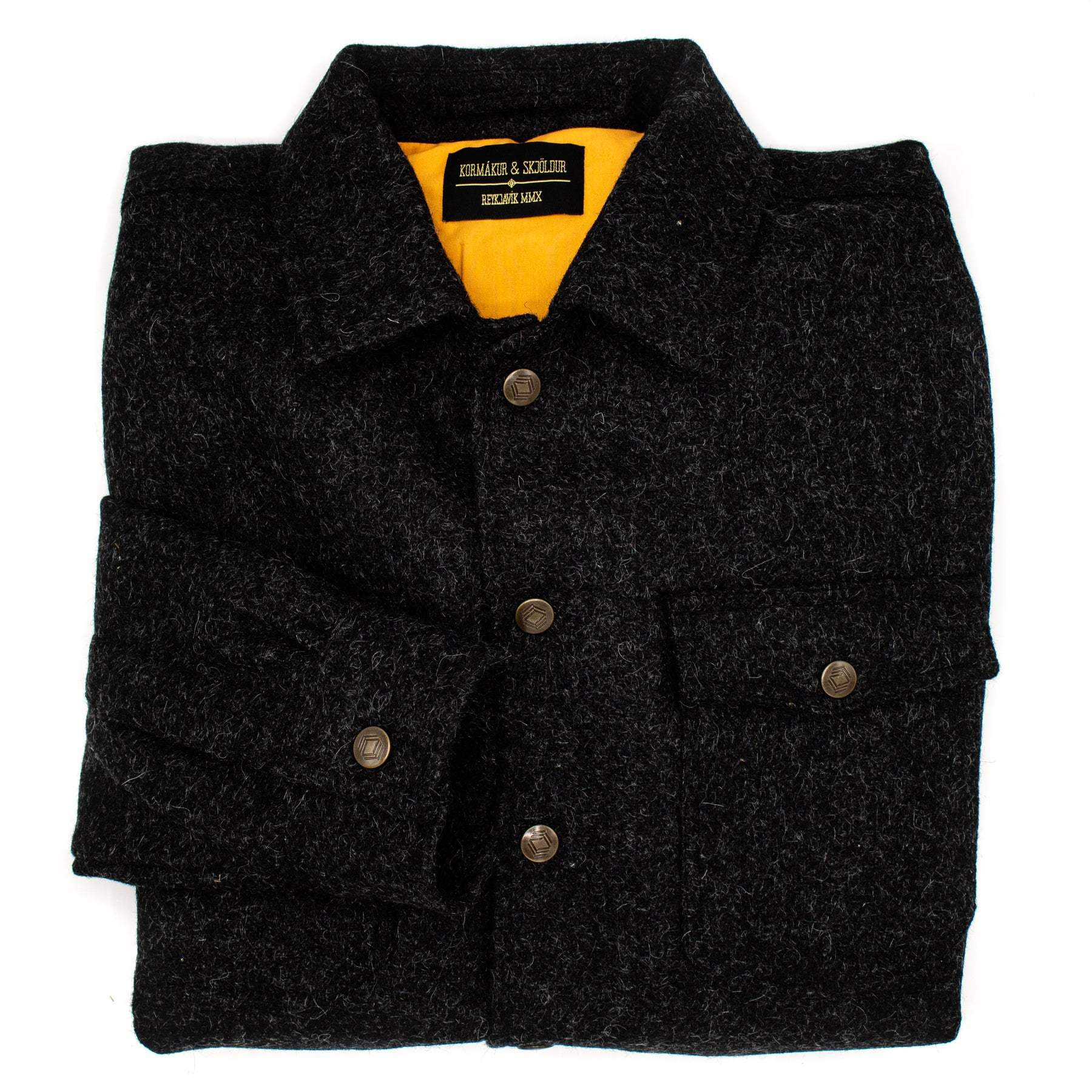 K&S Icelandic Tweed Yfirskyrta - Fjárhirðirinn - Svartur Sauðurinn