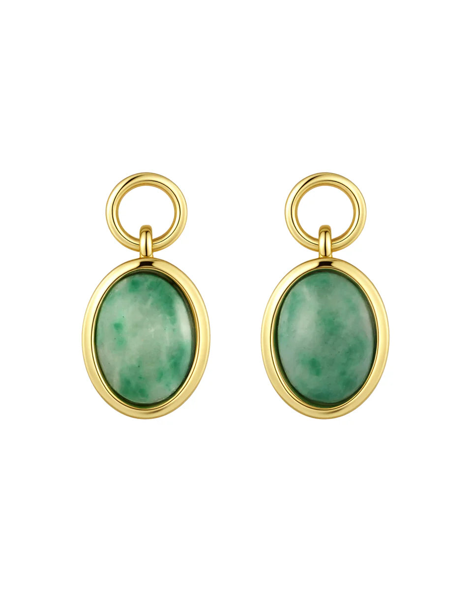 Oval Pendant - Green Emerald