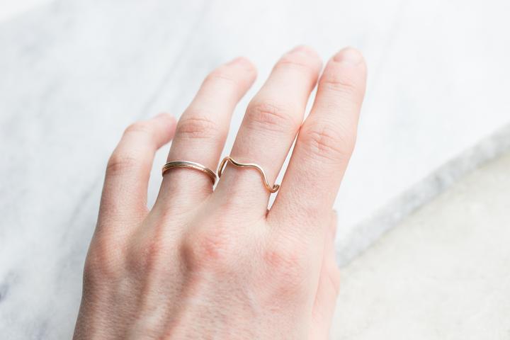 Wave Ring - 14k Gold