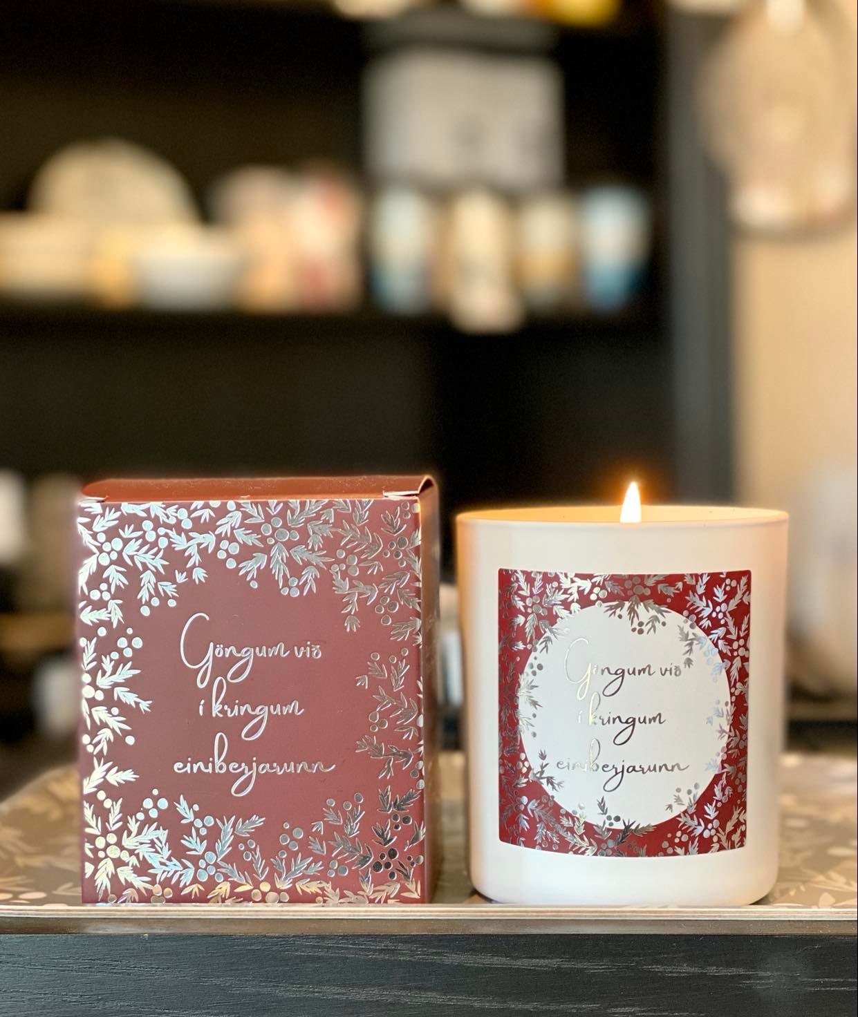 Jólailmkerti - Einiberjarunni