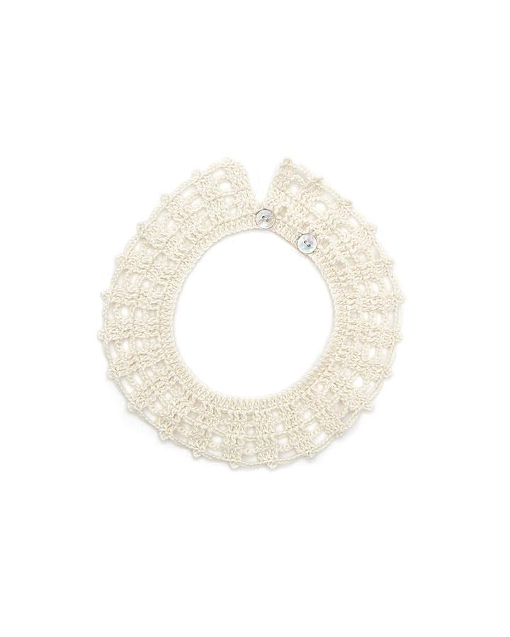Crochet Collar - Kremaður