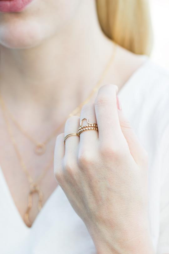 Dot Ring - 14k Gold