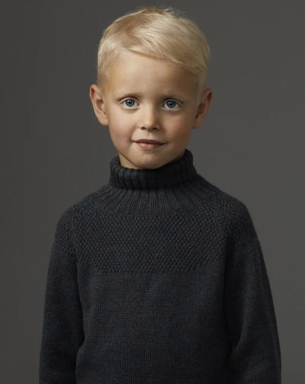 Duggarapeysa barna - Navy