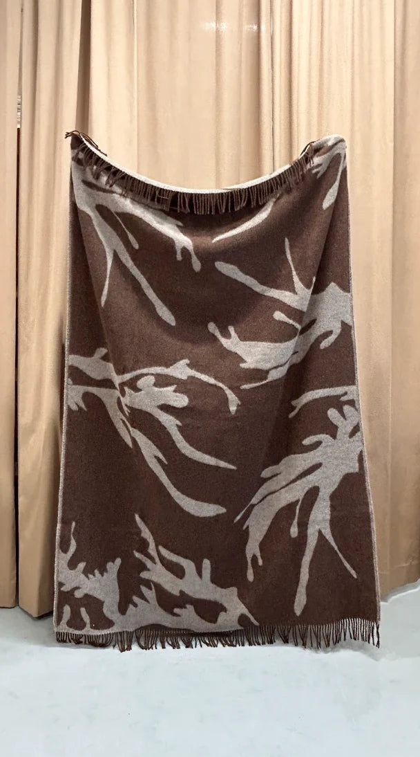 Þari Ullarteppi beige/brúnn