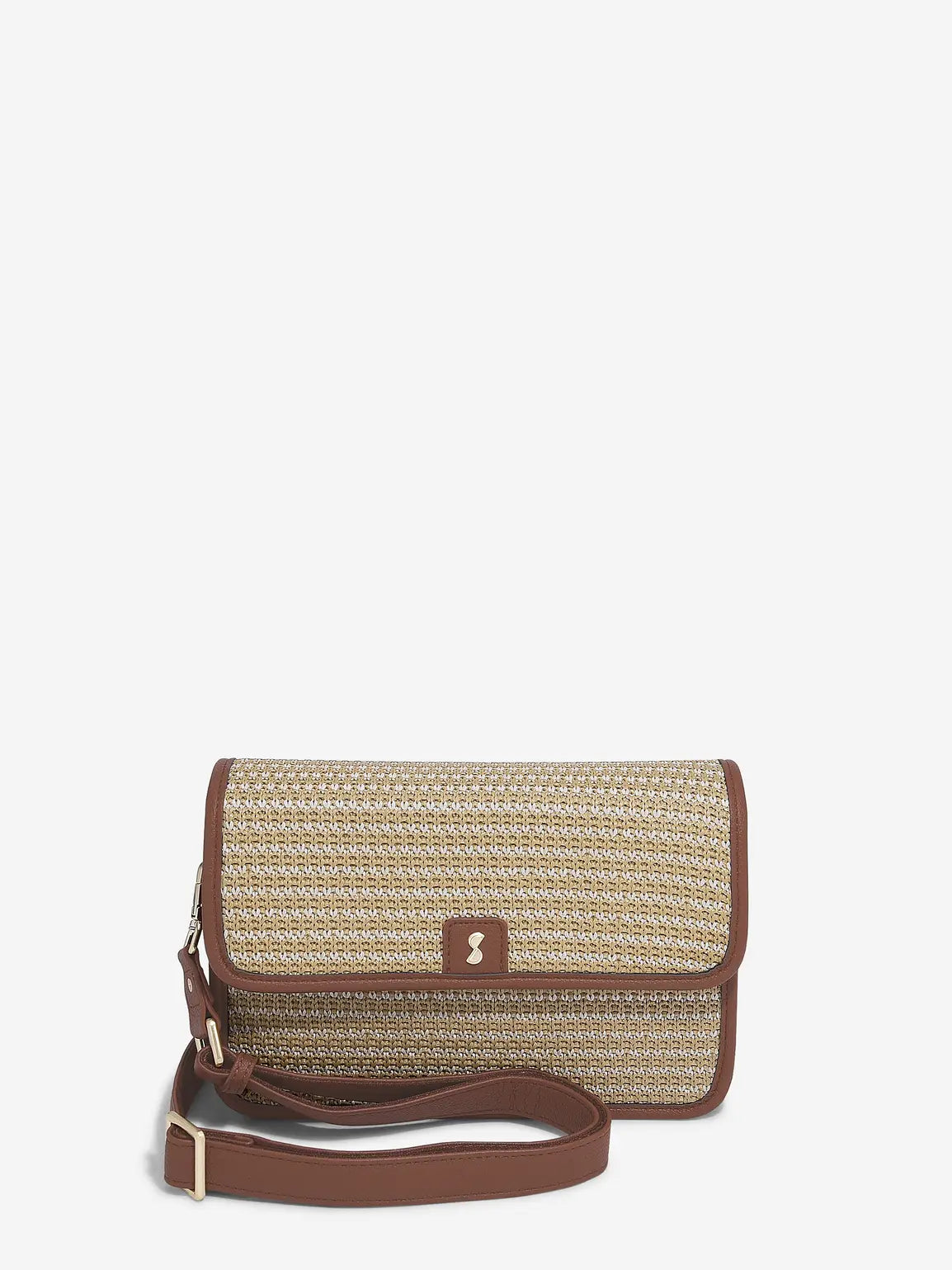 Stackers - Raffia Crossbody Bag