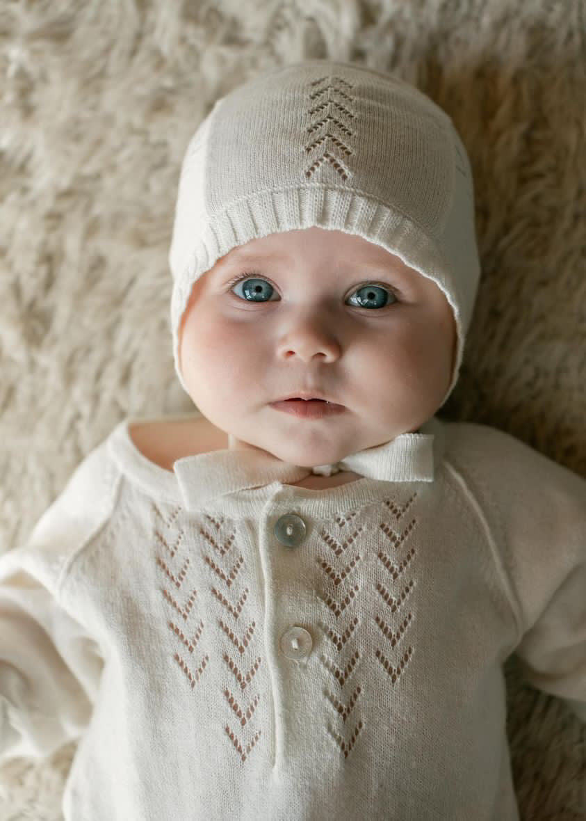 Lace Front Bonnet - Creme