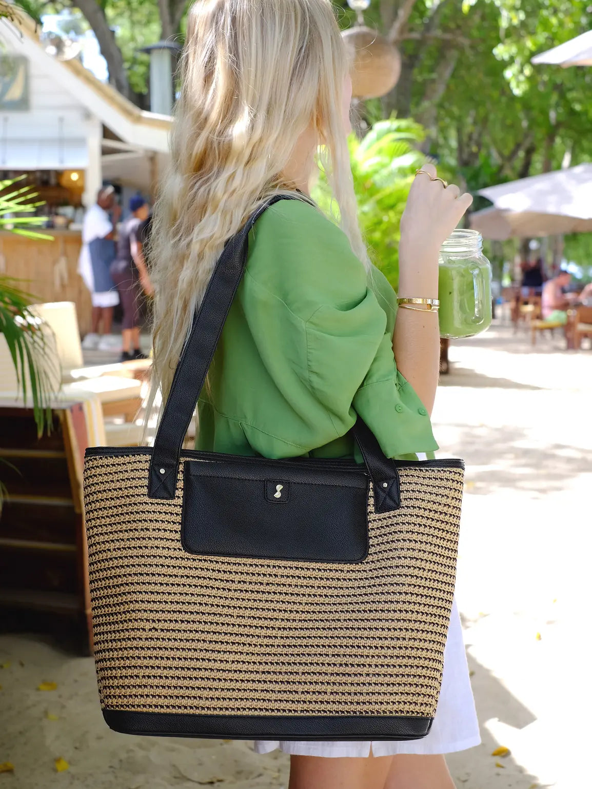 Stackers - Raffia tote Bag