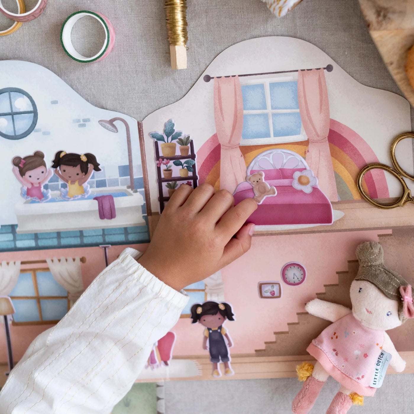 Límmiðasett Rosa - Margnota