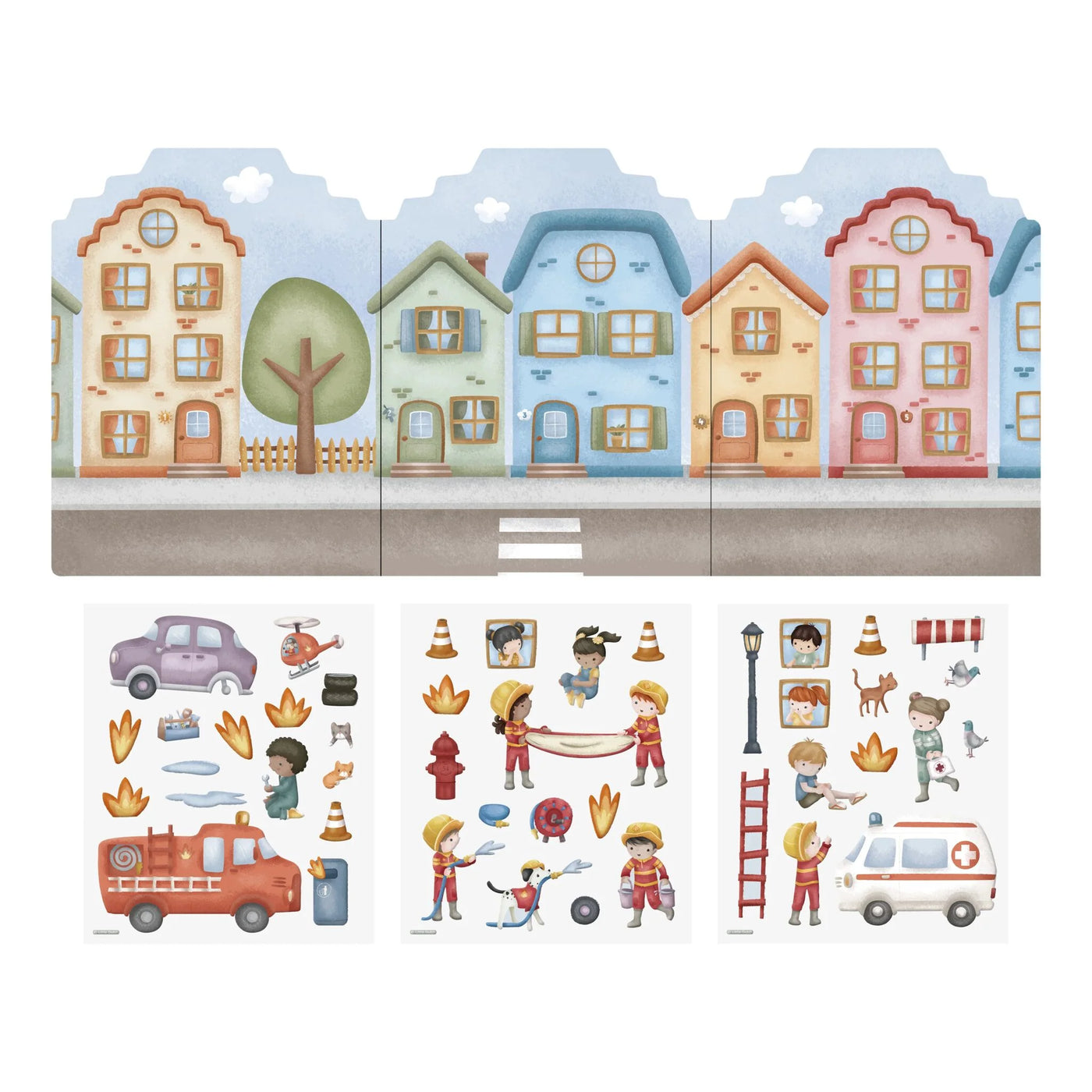 Límmiðasett Rosa - Margnota