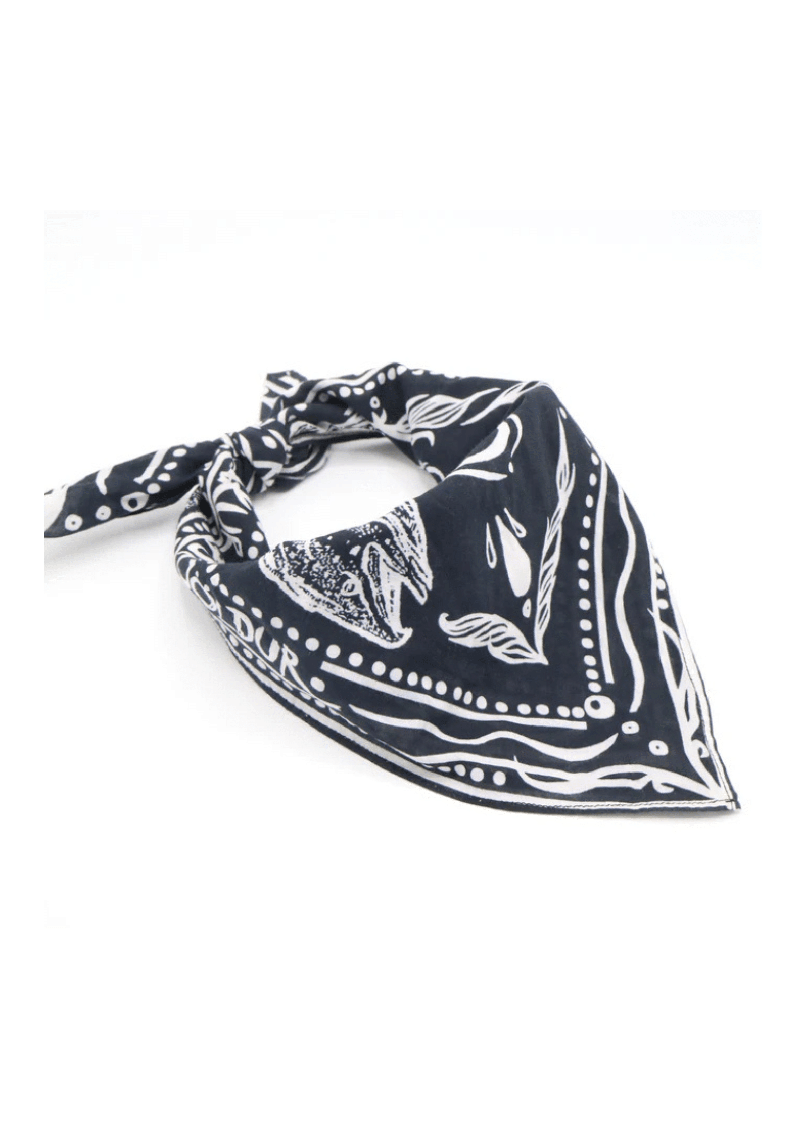 K&S Hálsklútur Bandana Svartur Lax