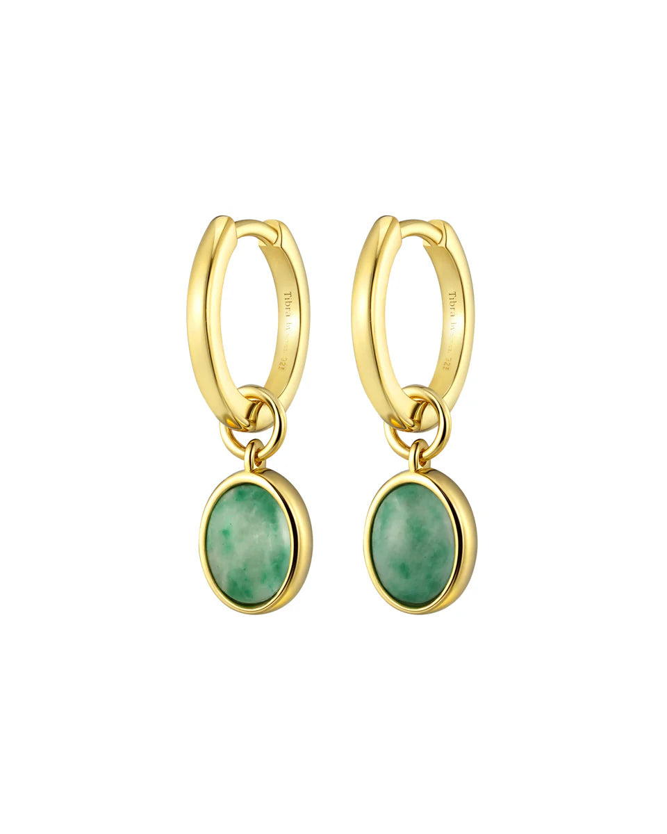 Oval Pendant - Green Emerald