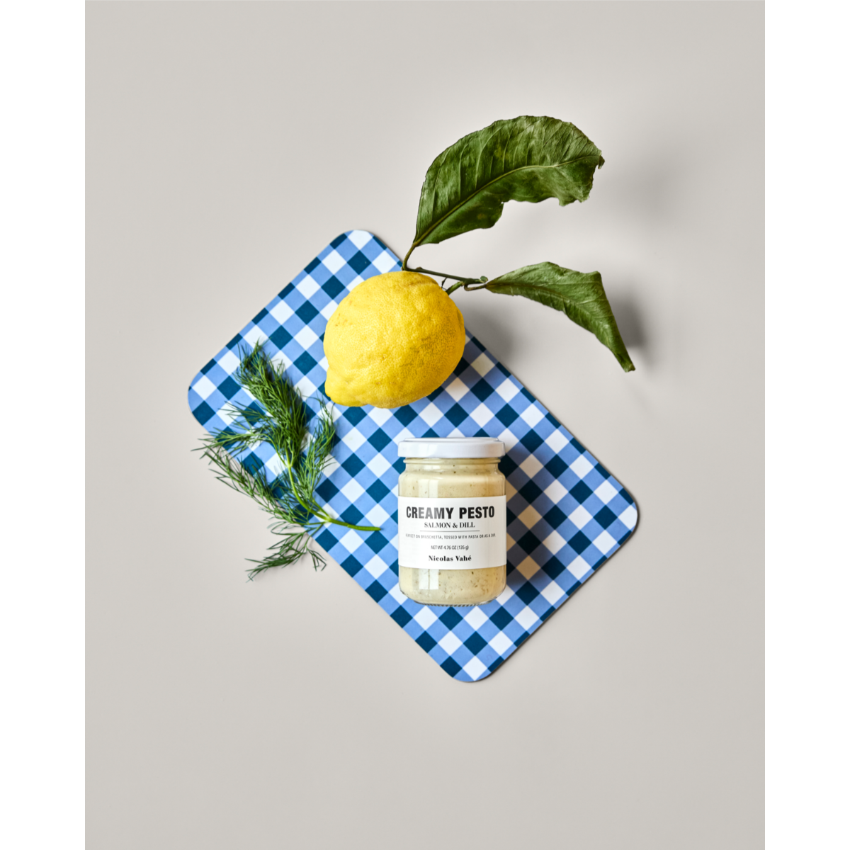 Creamy Pesto - salmon and dill