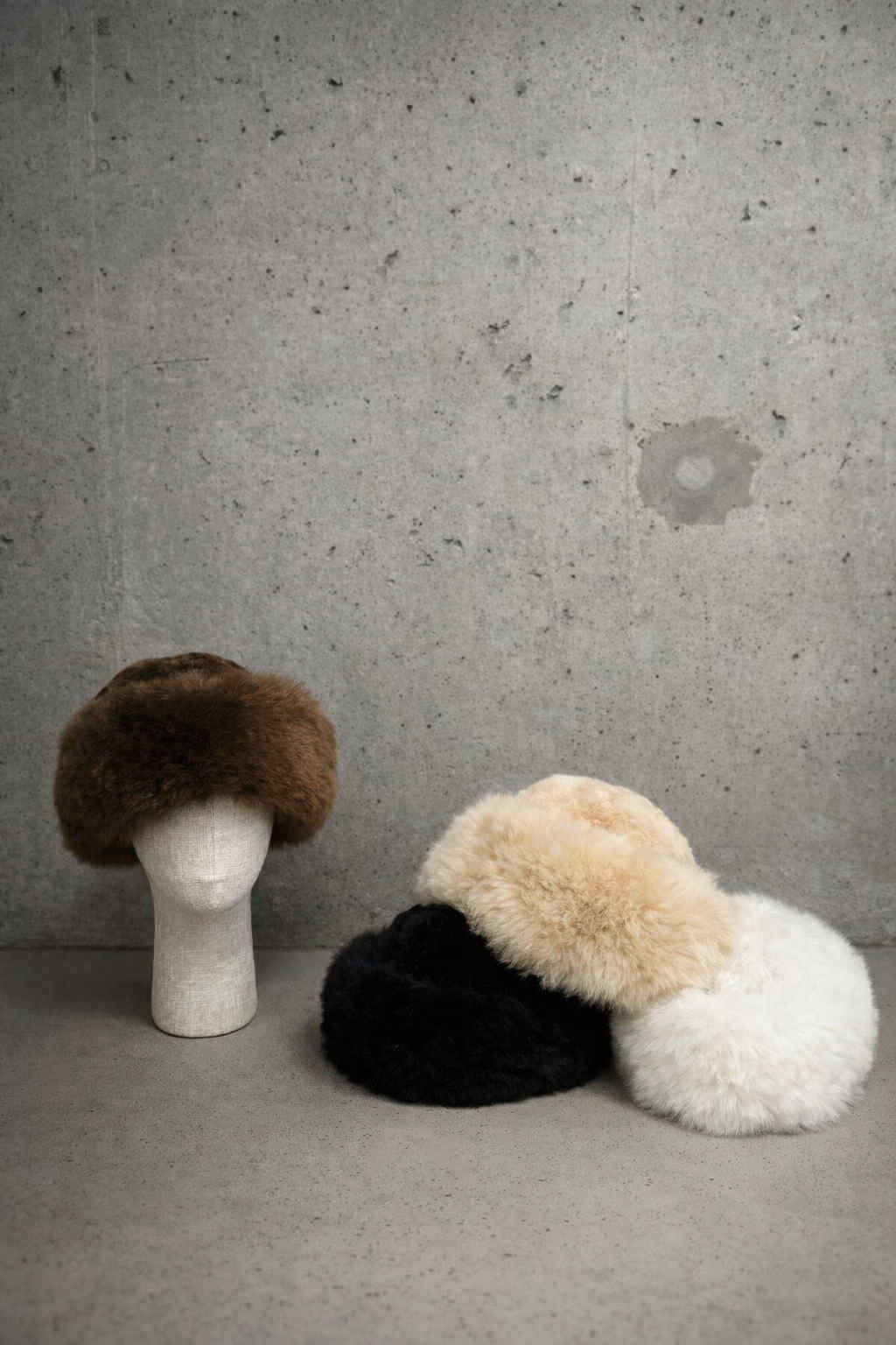 Alpaca Fur Hat - Brown