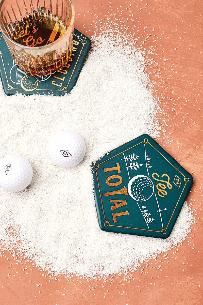 Golf Coasters, Set of 4