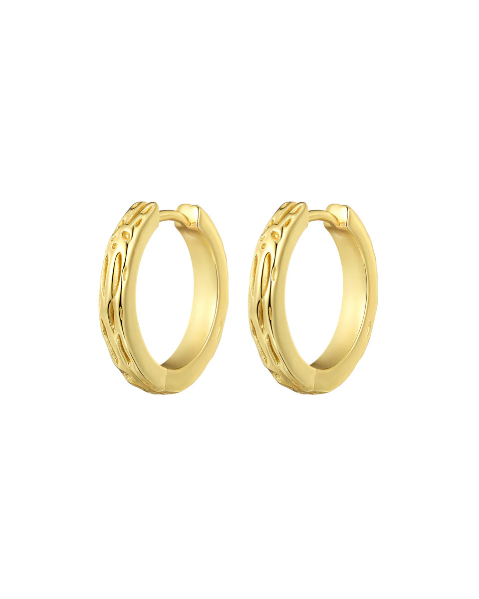 Charm Huggies - Gold