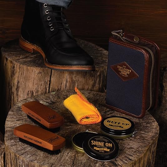 Navy Shoe Shine Kit