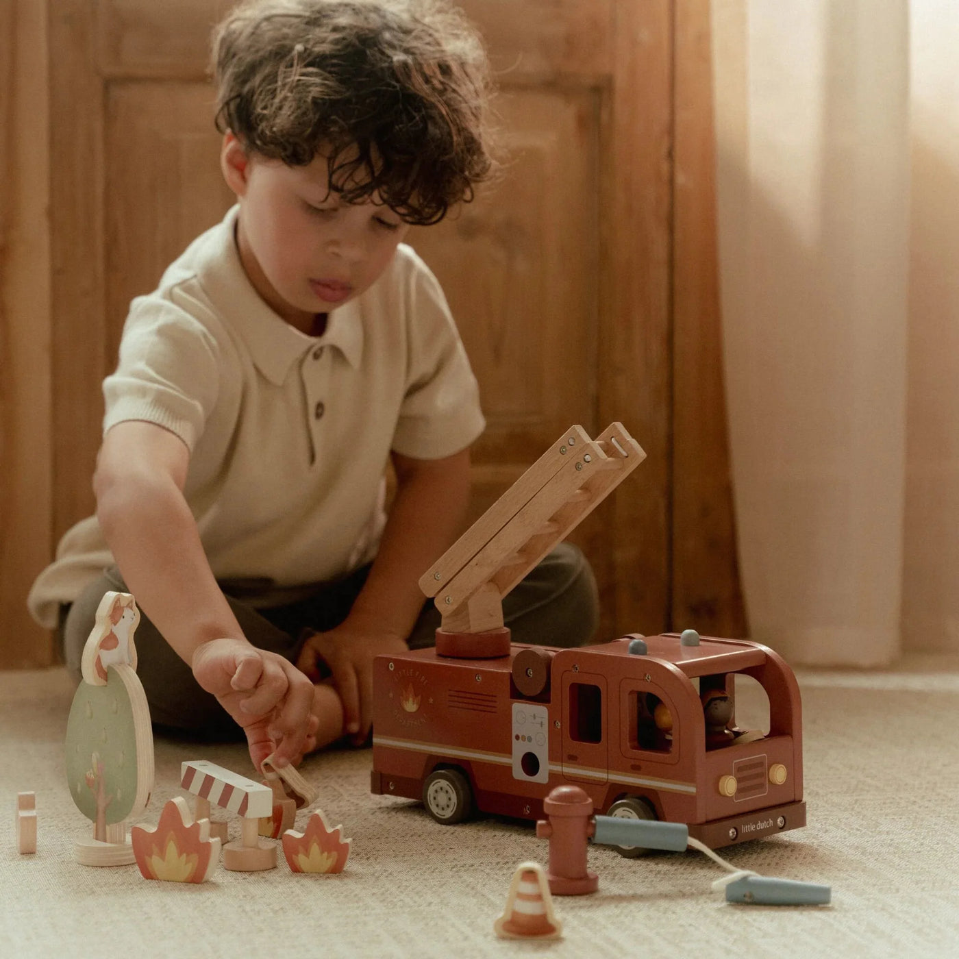 Slökkviliðsbíll - viðar