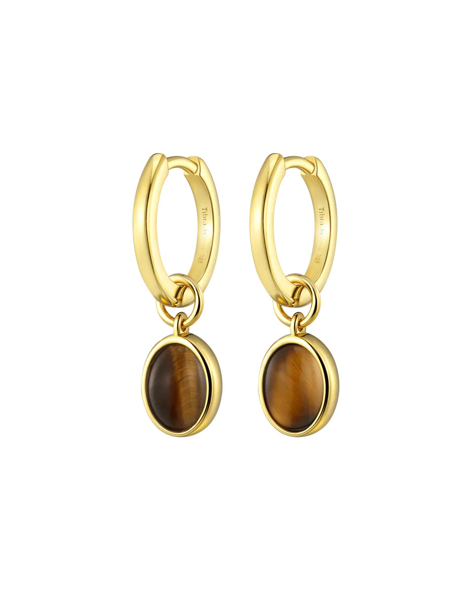 Oval Pendant - Tiger Eye