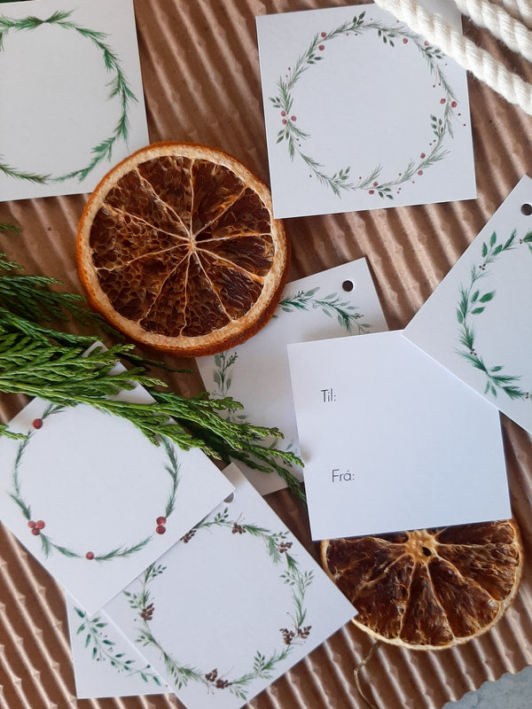 Jólamerkimiðar 10.stk saman í pakka