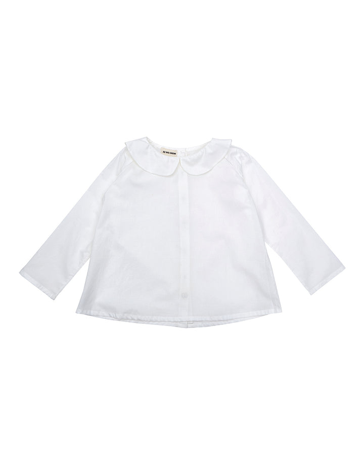 Peter Pan Shirt Longsleeve - white